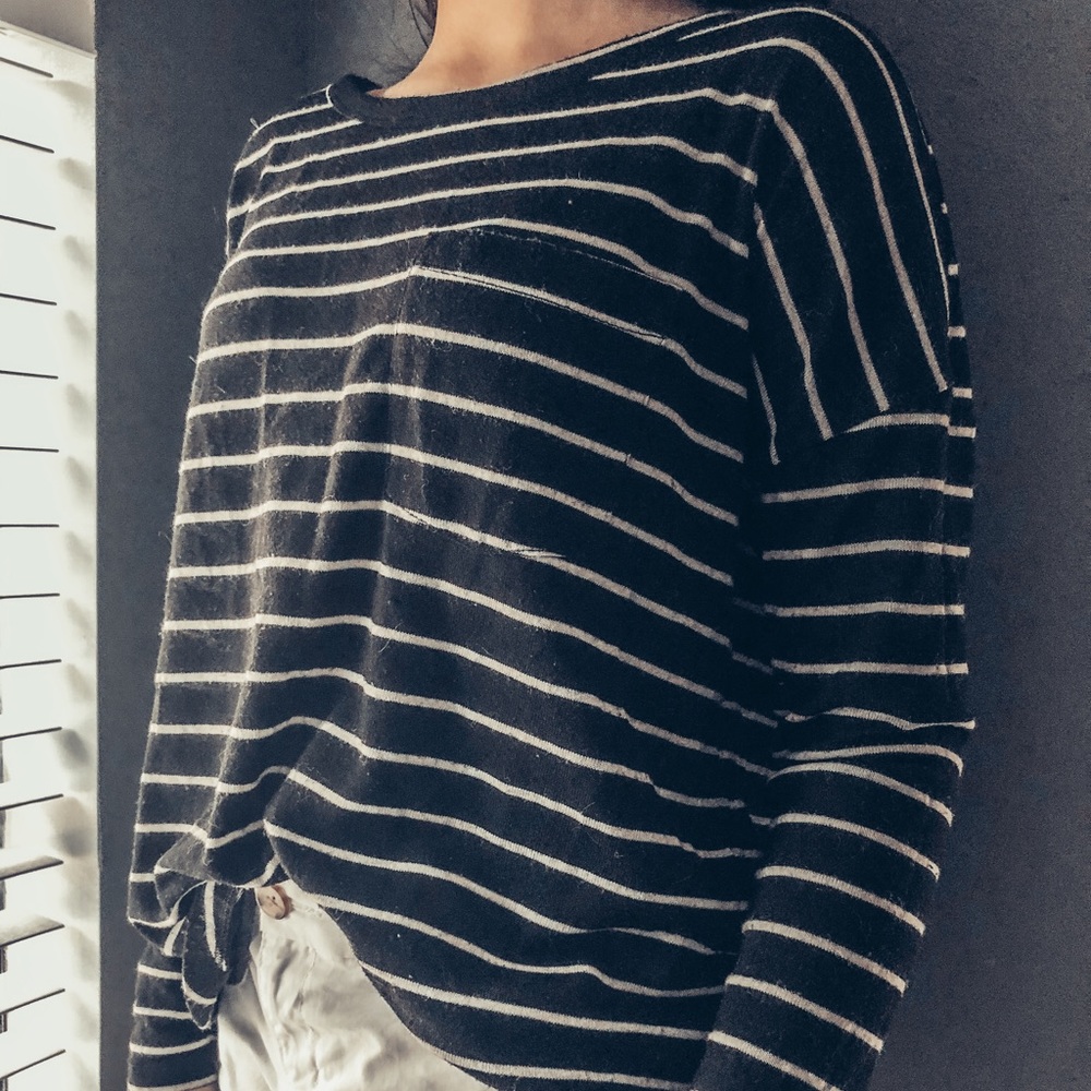 Black & white stripped  t-shirt
